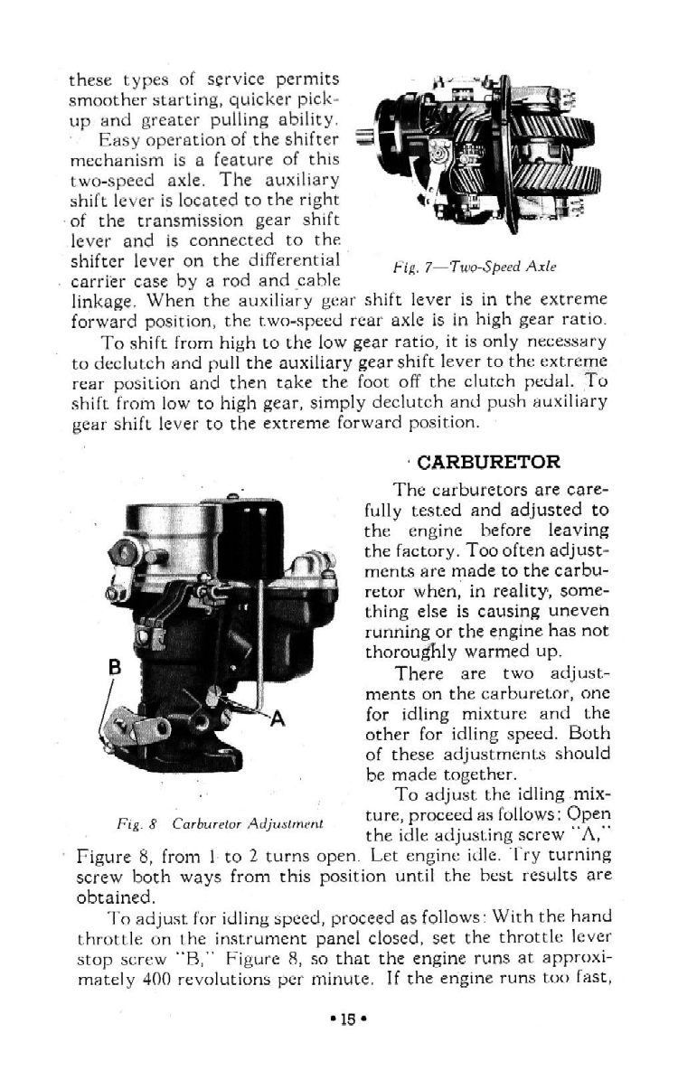 1942 Chevrolet Truck Owners Manual Page 20